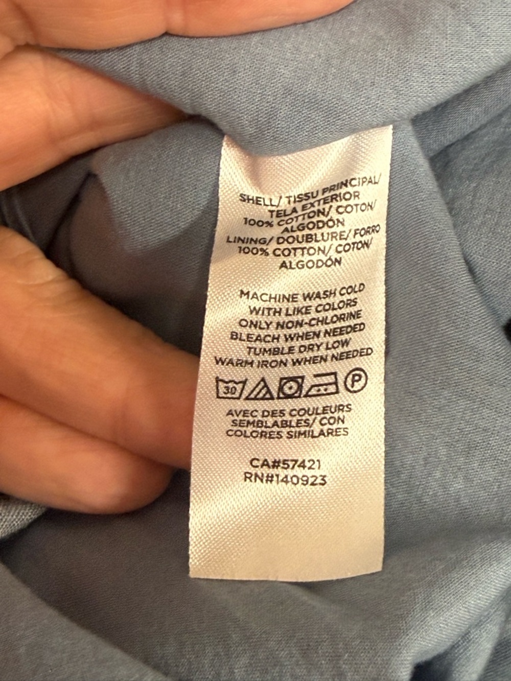 LOFT Chambray Dress XL Blue Button Front Boho Cotton Summer Midi Casual - Picture 8 of 9